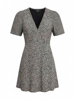 Madewell Black & White Floral Button-Front Mini Dress - Size 00